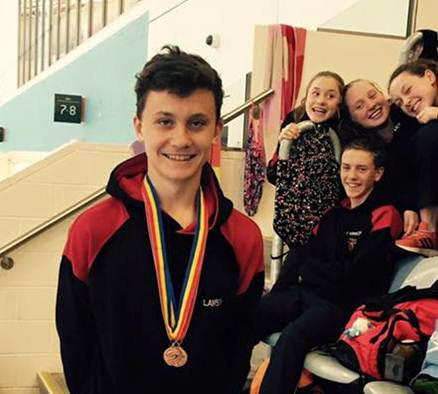 Lawson Nitschke with medals