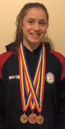 Brittany Castelluzzo with medals