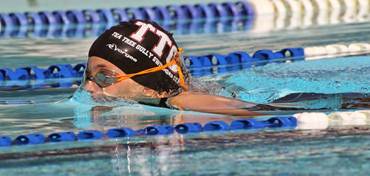 Swimmer with cap